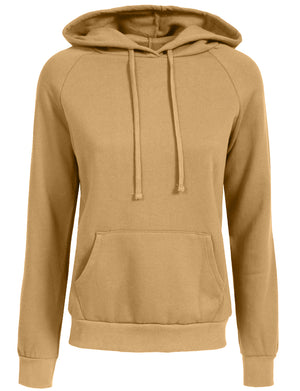 PULLOVER LONG SLEEVE FLEECE HOODIE WITH KANGAROO POCKETS NEWT325 