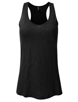 RELAXED SCOOP NECK TANK TOP WITH POCKET NEWT50 