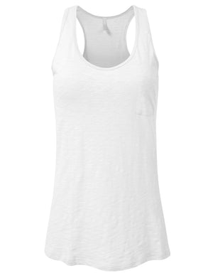 RELAXED SCOOP NECK TANK TOP WITH POCKET NEWT50 