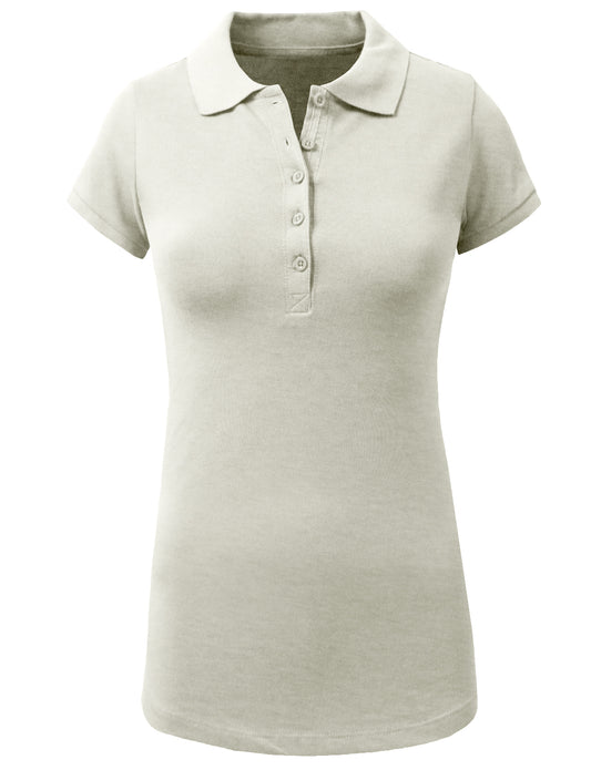 LIGHT WEIGHT BASIC SHORT SLEEVE PIQUE POLO SHIRTS NEWT81 