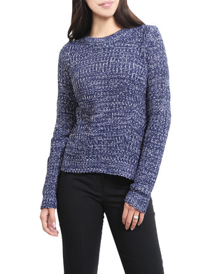 LIGHT WEIGHT LONG SLEEVES CHUNKY KNITTED SWEATER NEWT93 