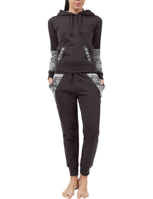 LIGHT WEIGHT FLEECE PULLOVER HOODIE AND SWEATPANTS TRACKSUIT SET NEWTS06 PLUS